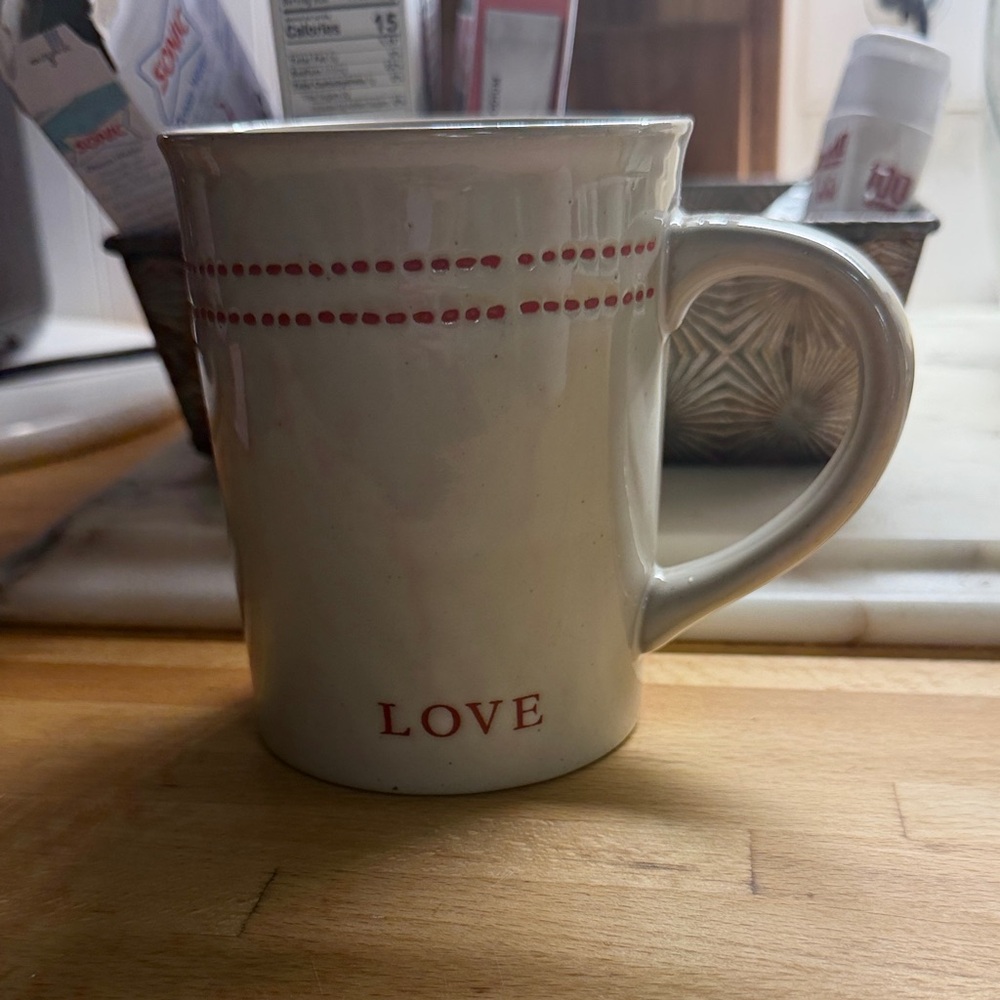 Hearth & Hand Ceramic Mug with Red Details